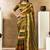 multicolour two tone satin sequins embroidery pearl stone handwork leheriya digital print saree