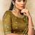 multicolour two tone satin sequins embroidery pearl stone handwork leheriya digital print saree