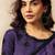 purple two tone satin dual sequins beads embellishment abstract digital print saree