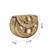 jharokha yellow & emerald green kundan embellished metal clutch