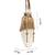 dewdrop fringe beige & multi floral embellished suede potli
