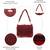 crystal cascade wine red crystal fringe embellished suede clutch
