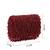 crystal cascade wine red crystal fringe embellished suede clutch