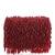 crystal cascade wine red crystal fringe embellished suede clutch