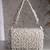 crystal cascade white & silver crystal fringe embellished suede clutch