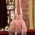 crystal cascade coral pink & gold scalloped embellsihed velvet potli