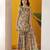 Beige green multicolor floral printed cotton tie up kurti and sharara set