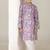 Lavender floral printed cotton kurta pajama set