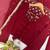Maroon georgette palazzo suit with sequin embroidery
