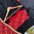 Black rayon bandhani gown with blooming georgette, suit set