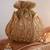 White suede flap bag and golden lotus polti bag combo