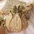 White suede flap bag and golden lotus polti bag combo