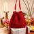 Rosa red potli bag and jalsa potli bag festive combo
