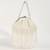 Pearl black embroidered clutch and white pearl batua bag combo