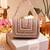 Gold mother of pearl clutch and pink flap bag combo