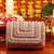 Gold mother of pearl clutch and pink flap bag combo