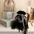 Black tassel potli and silver potli bag combo