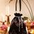 Black tassel potli and silver potli bag combo