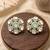Splendid round shape mint kundan mehandi gold plated stud stud earring for women and girls