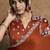 rust lustrous satin sequin embroidery embellished pearl stone applique flowers designer saree