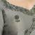 gray satin double weave jacquard embroidery highlighted black stones pearls designer saree