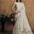 off white uppada silk blend sequin embroidery highlighted pearls designer saree