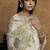off white uppada silk blend sequin embroidery highlighted pearls designer saree