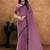 mauve crush sequence with hand work designer saree