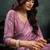 onion pink soft satin sequince embroidery with pearl handwork designer saree