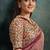 mauve pure banarasi sequince border designer saree