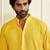 Buy yellow resham embroidered kurta pajama set with sequins highlights
