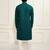 Buy green resham embroidered kurta pajama set with sequins highlights