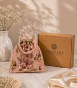 dangle floral embellished potli with signature gift box