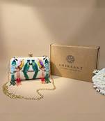 adorn quirky embellished clutch with signature gift box