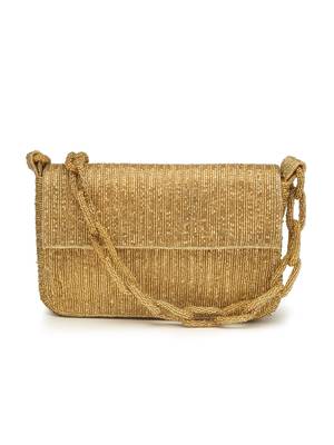coffer striped embellished clutch with signature gift box 3