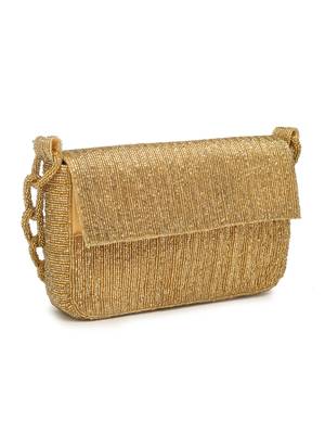 coffer striped embellished clutch with signature gift box 4