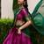Rich Rani Pink Zari Weaving Cotton Engagement Wear Half Saree Lehenga