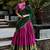 Rich Rani Pink Zari Weaving Cotton Engagement Wear Half Saree Lehenga