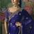 Blue premium fancy heavy beads work saree