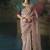 Baby pink premium fancy heavy beads work saree