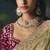 Olive premium fancy heavy beads work saree