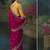 Rani pink premium fancy heavy beads work saree