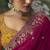 Rani pink premium fancy heavy beads work saree