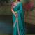 Sky blue premium fancy heavy beads work saree
