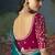 Sky blue premium fancy heavy beads work saree
