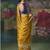 Mustard premium fancy heavy beads work saree