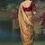 Beige premium fancy heavy beads work saree