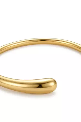 Grace line collection plain gold plated bracelets
