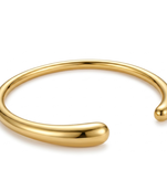 Grace line collection plain gold plated bracelets