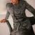 Charcoal grey embroidered linen satin achkan kurta set